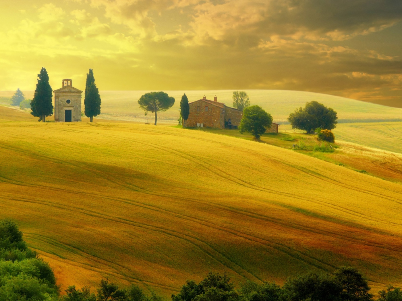 Tuscany - Discover Italy wallpaper 1400x1050