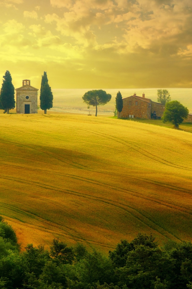 Fondo de pantalla Tuscany - Discover Italy 640x960