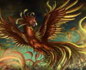Mythology Phoenix Bird wallpaper 176x144