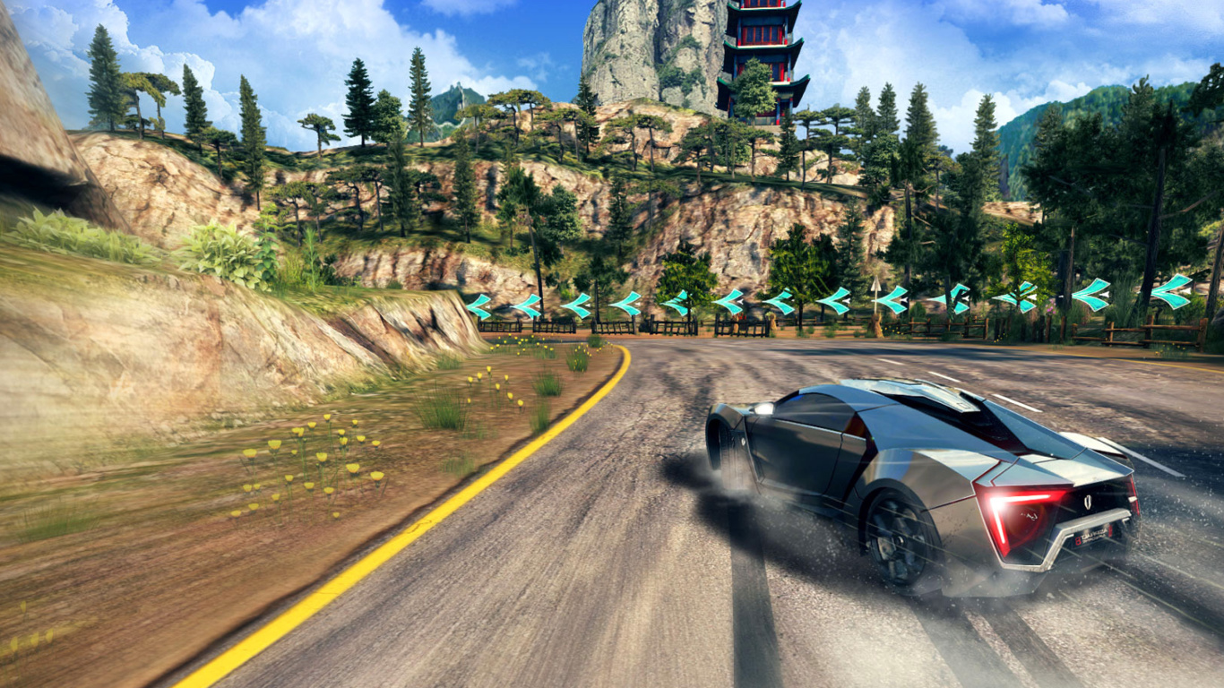 Fondo de pantalla Asphalt 8 Airborne 1366x768