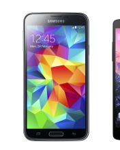 Обои Samsung Galaxy S5 and LG Nexus 176x220