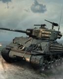 Das World of Tanks Blitz America Wallpaper 128x160