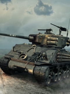Das World of Tanks Blitz America Wallpaper 240x320