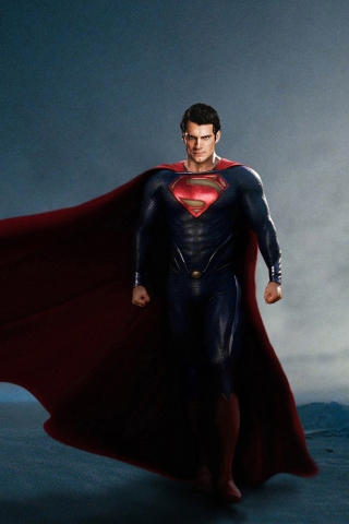 Fondo de pantalla Man Of Steel - Henry Cavill 320x480