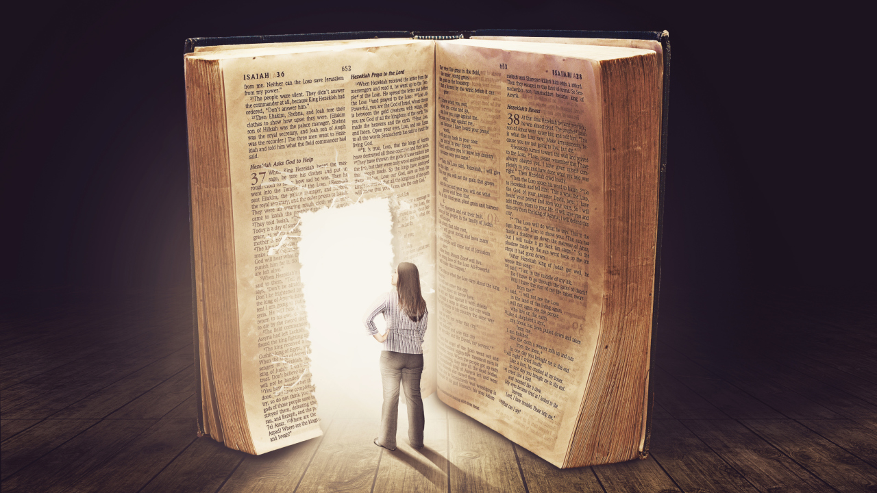 Bible Is A Door To Lightness wallpaper 1280x720