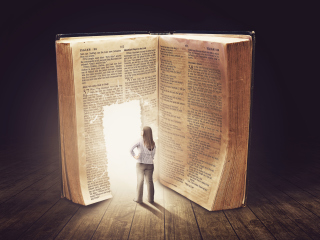 Bible Is A Door To Lightness wallpaper 320x240