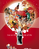 Coca Cola Santa Christmas wallpaper 128x160