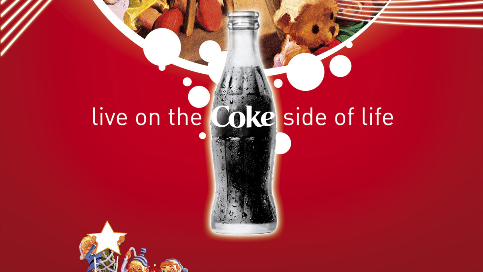 Fondo de pantalla Coca Cola Santa Christmas 1600x900