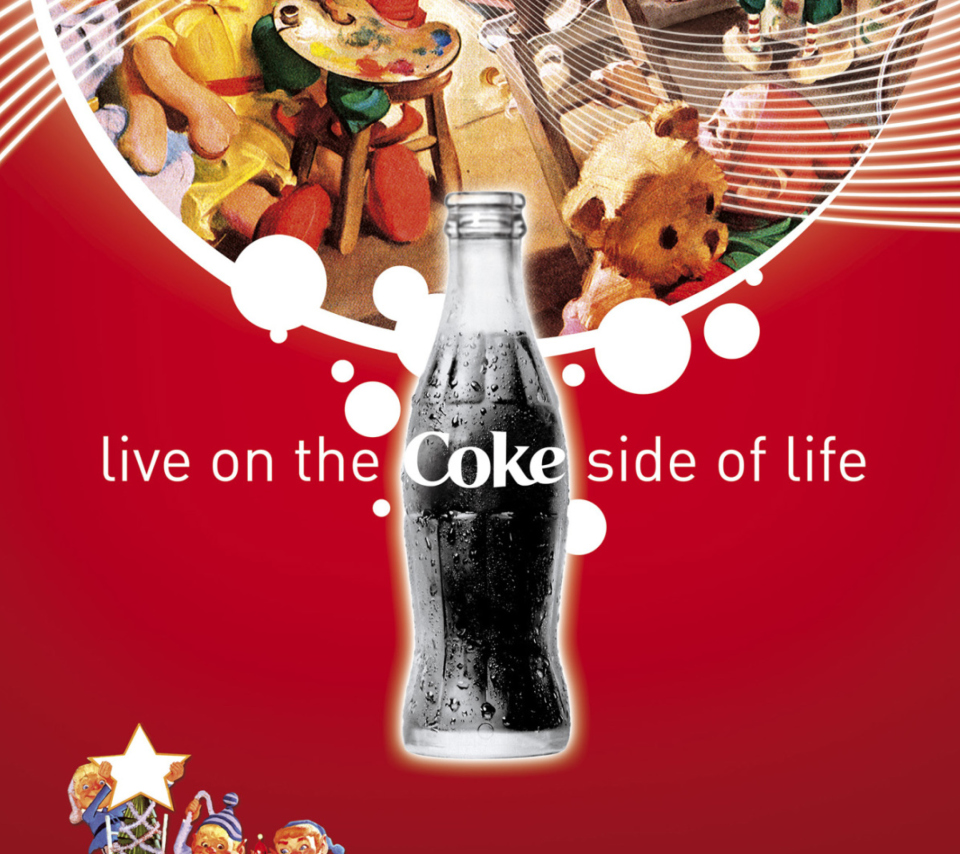 Das Coca Cola Santa Christmas Wallpaper 960x854