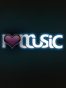 Fondo de pantalla I Love Music 132x176