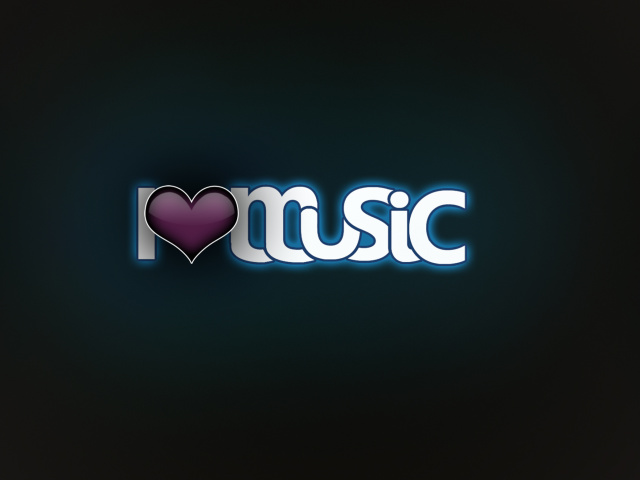 Обои I Love Music 640x480