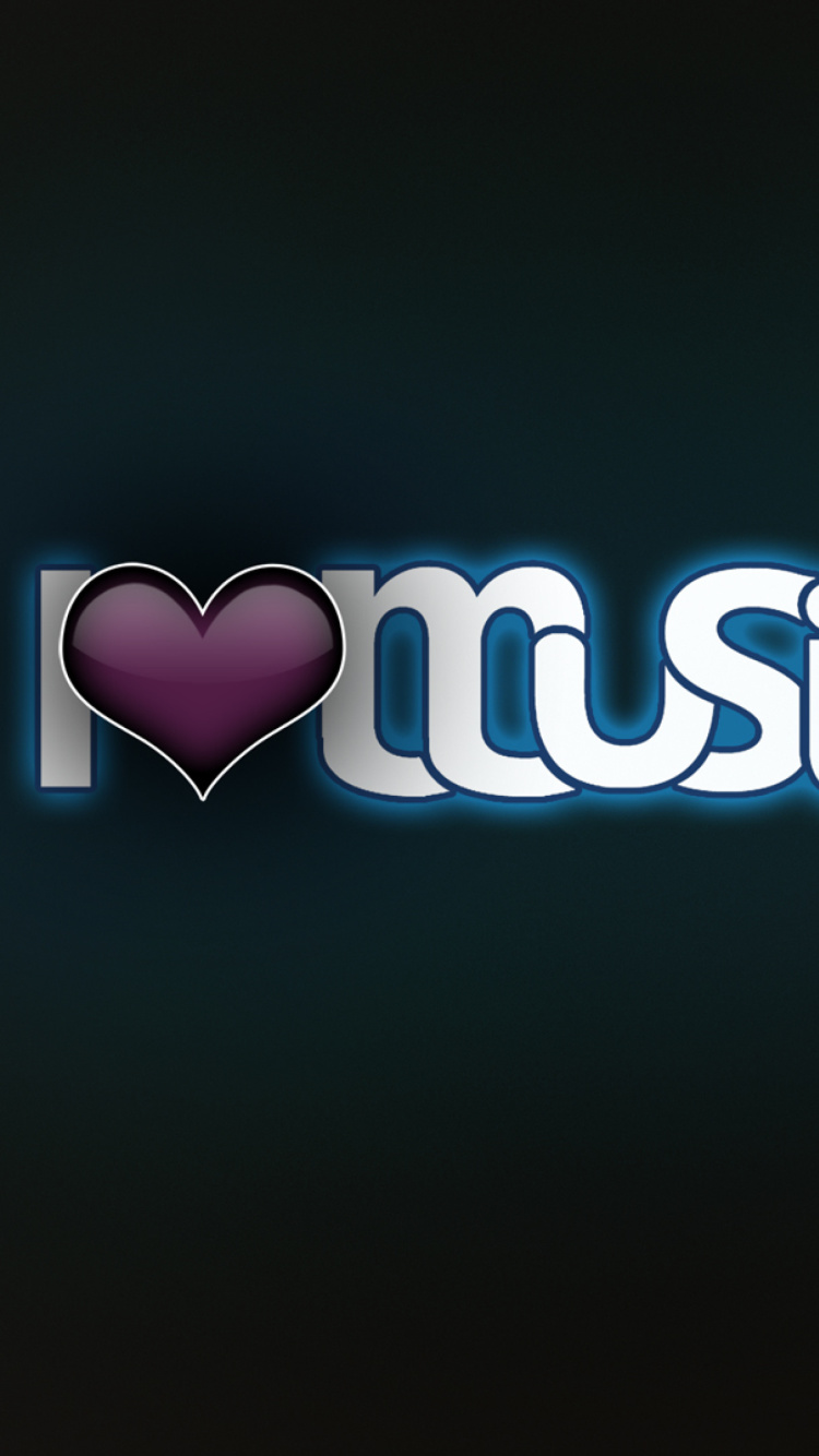 Sfondi I Love Music 750x1334