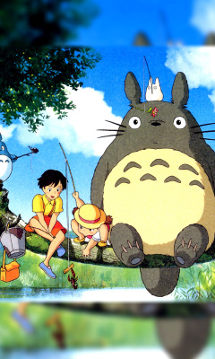 Das My Neighbor Totoro Anime Wallpaper 240x400