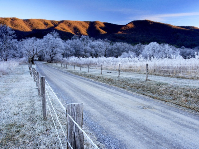 Das Canada Winter Landscape Wallpaper 640x480