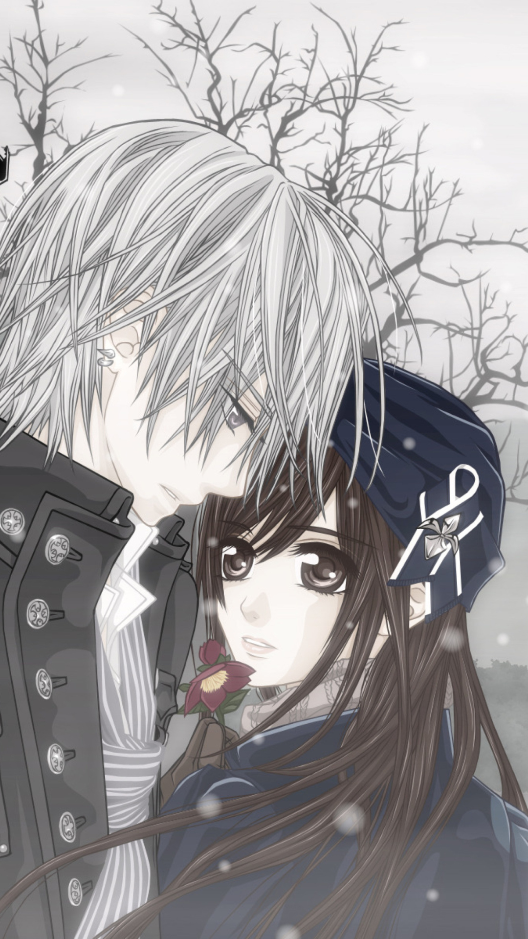 Cute Anime Couple Wallpaper for iPhone 6 Plus