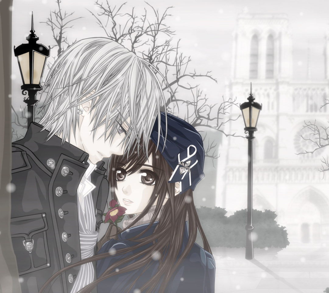 Fondo de pantalla Cute Anime Couple 1080x960