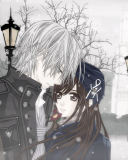 Das Cute Anime Couple Wallpaper 128x160