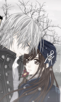 Fondo de pantalla Cute Anime Couple 240x400