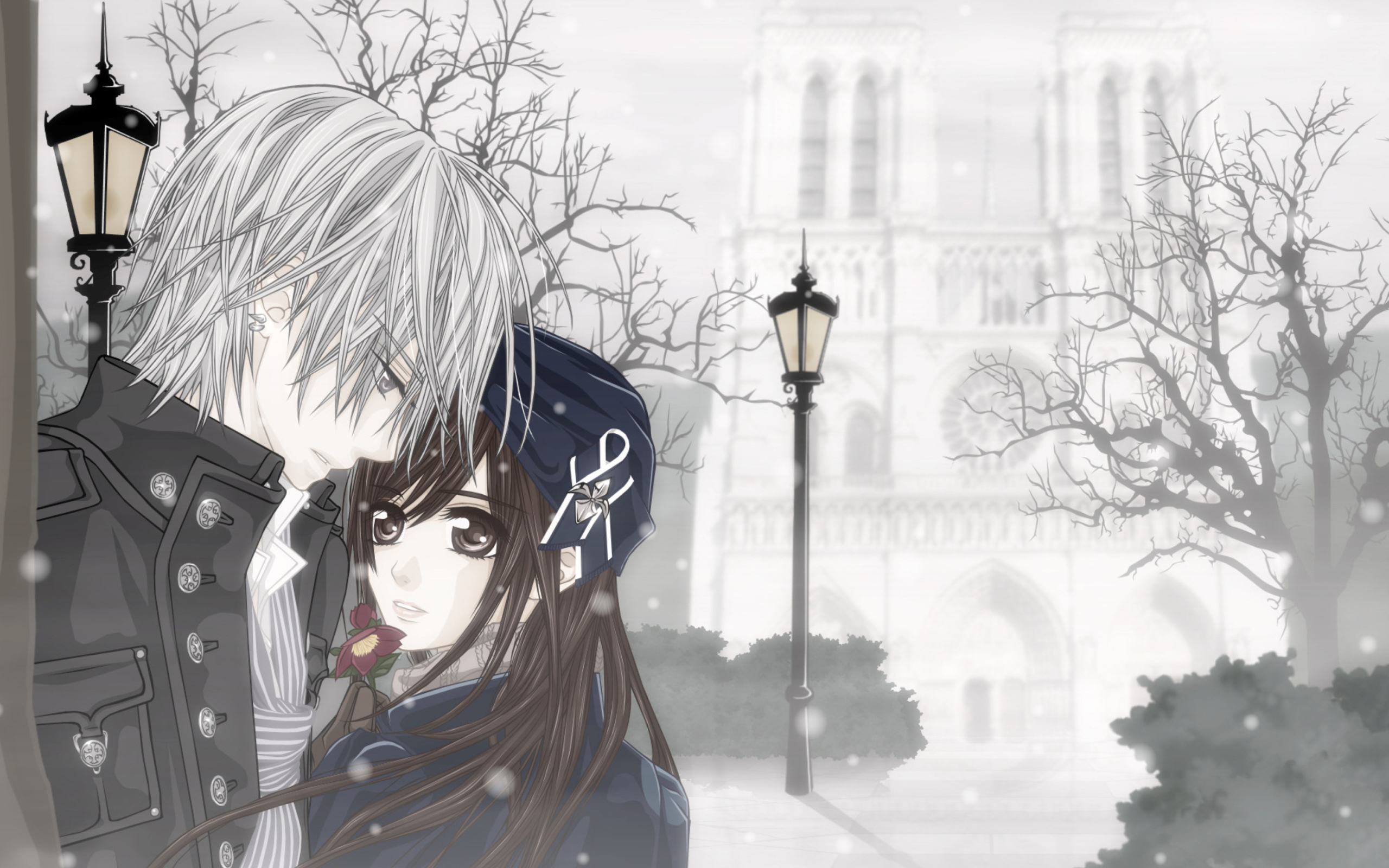 Cute Anime Couple wallpaper 2560x1600