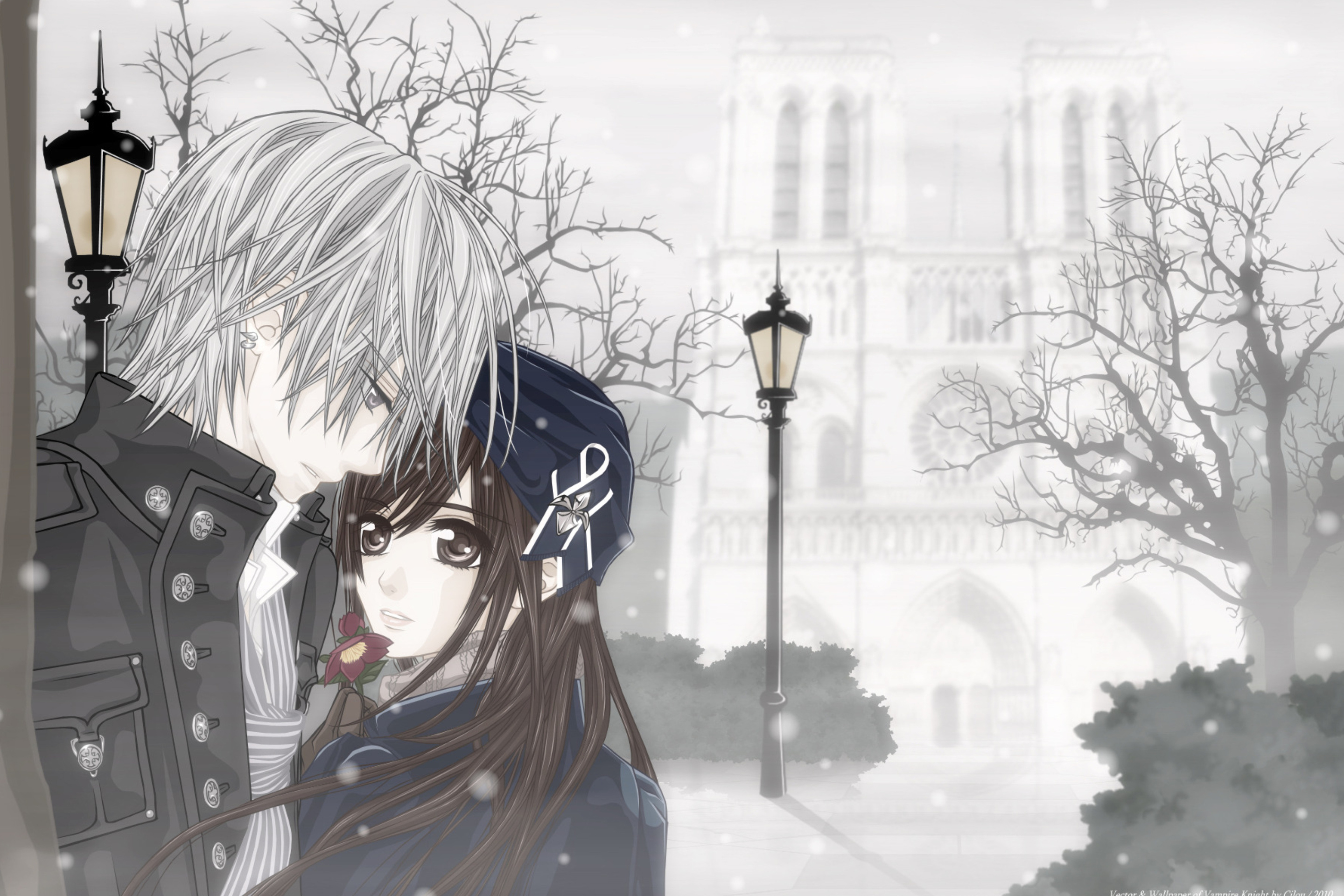 Das Cute Anime Couple Wallpaper 2880x1920