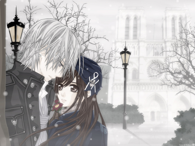 Cute Anime Couple wallpaper 640x480