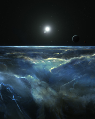 Saturn Storm Clouds - Obrázkek zdarma pro Nokia C3-01
