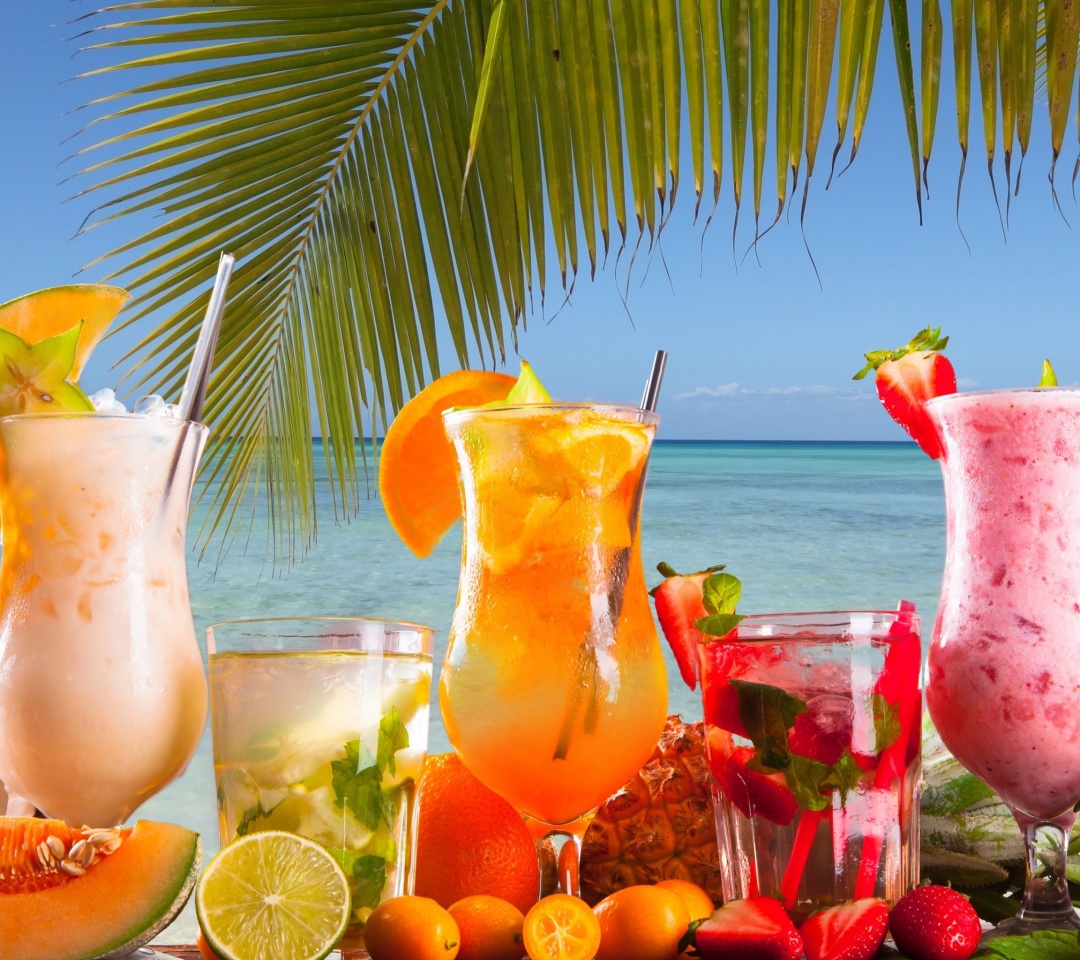 Das Summer Tropics Cocktail Wallpaper 1080x960
