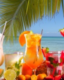 Screenshot №1 pro téma Summer Tropics Cocktail 128x160