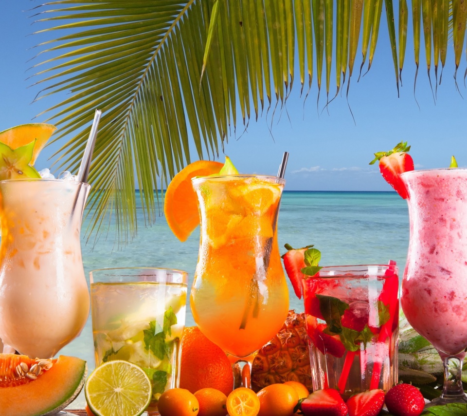 Das Summer Tropics Cocktail Wallpaper 960x854