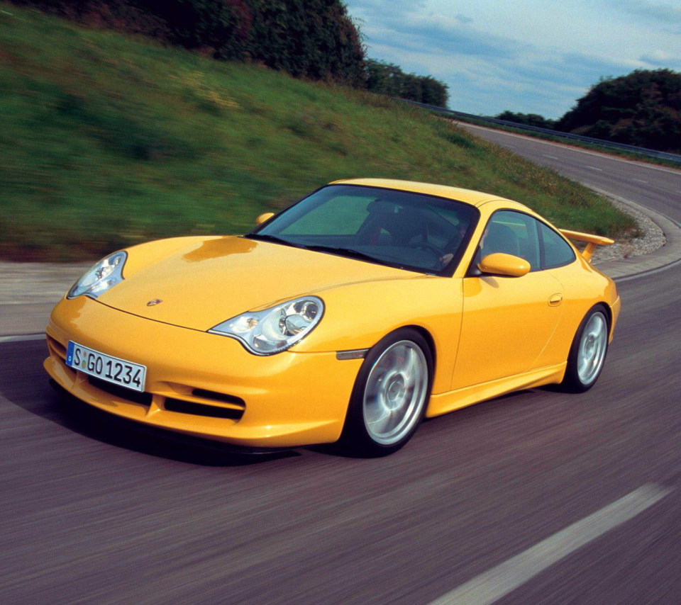 Screenshot №1 pro téma Yellow Porsche 960x854