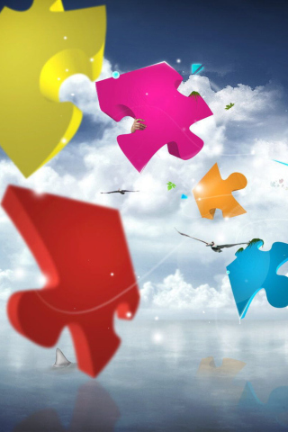 Colorful Puzzle screenshot #1 320x480