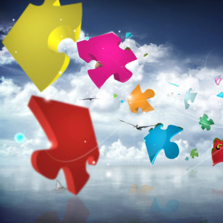 Free Colorful Puzzle Picture for iPad 2