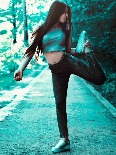 Swag Fit Girl wallpaper 480x640