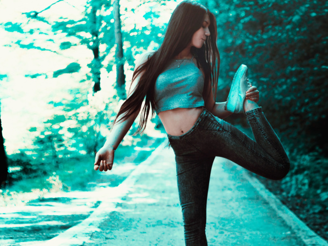 Swag Fit Girl wallpaper 640x480