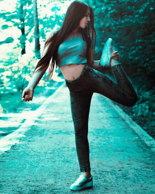 Swag Fit Girl Background for 240x320