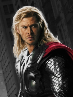 Обои Thor - The Avengers 2012 240x320