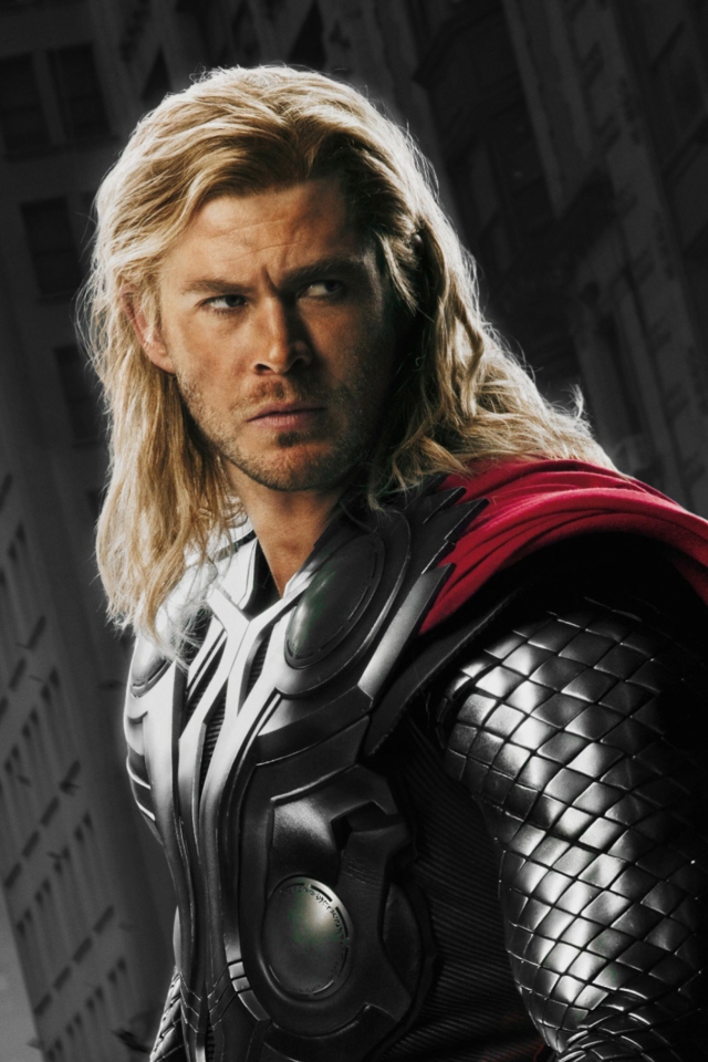 Fondo de pantalla Thor - The Avengers 2012 640x960