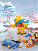 Fondo de pantalla Christmas Pooh 132x176