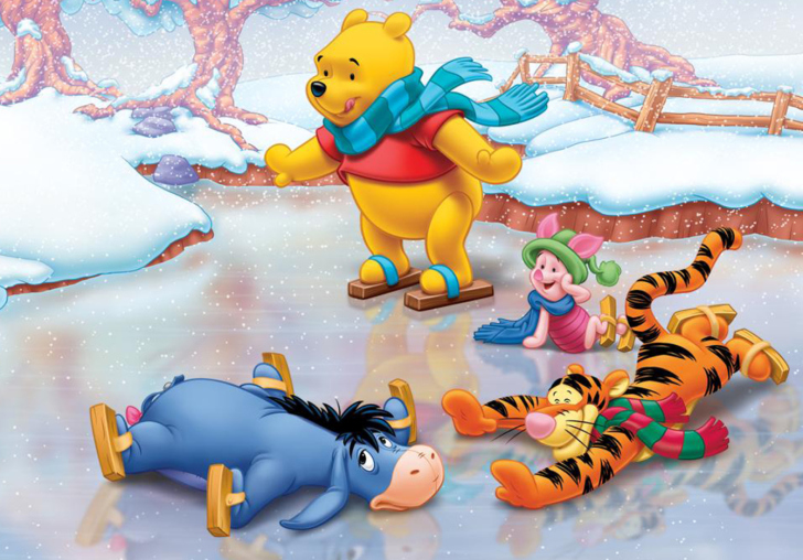 Christmas Pooh wallpaper