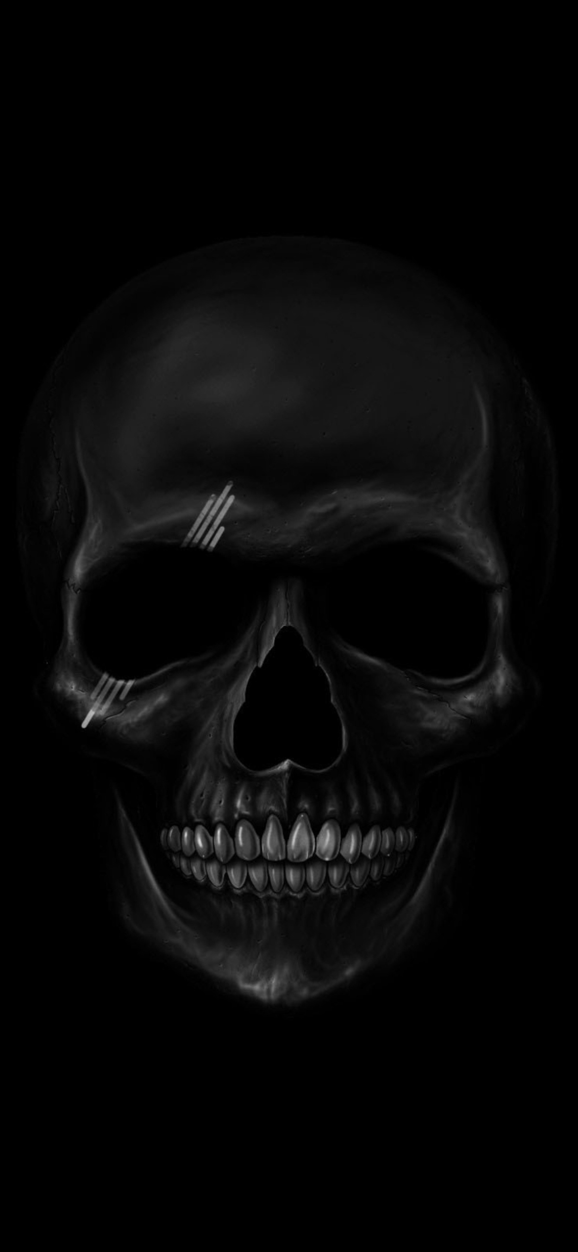 Screenshot №1 pro téma Black Skull 1170x2532