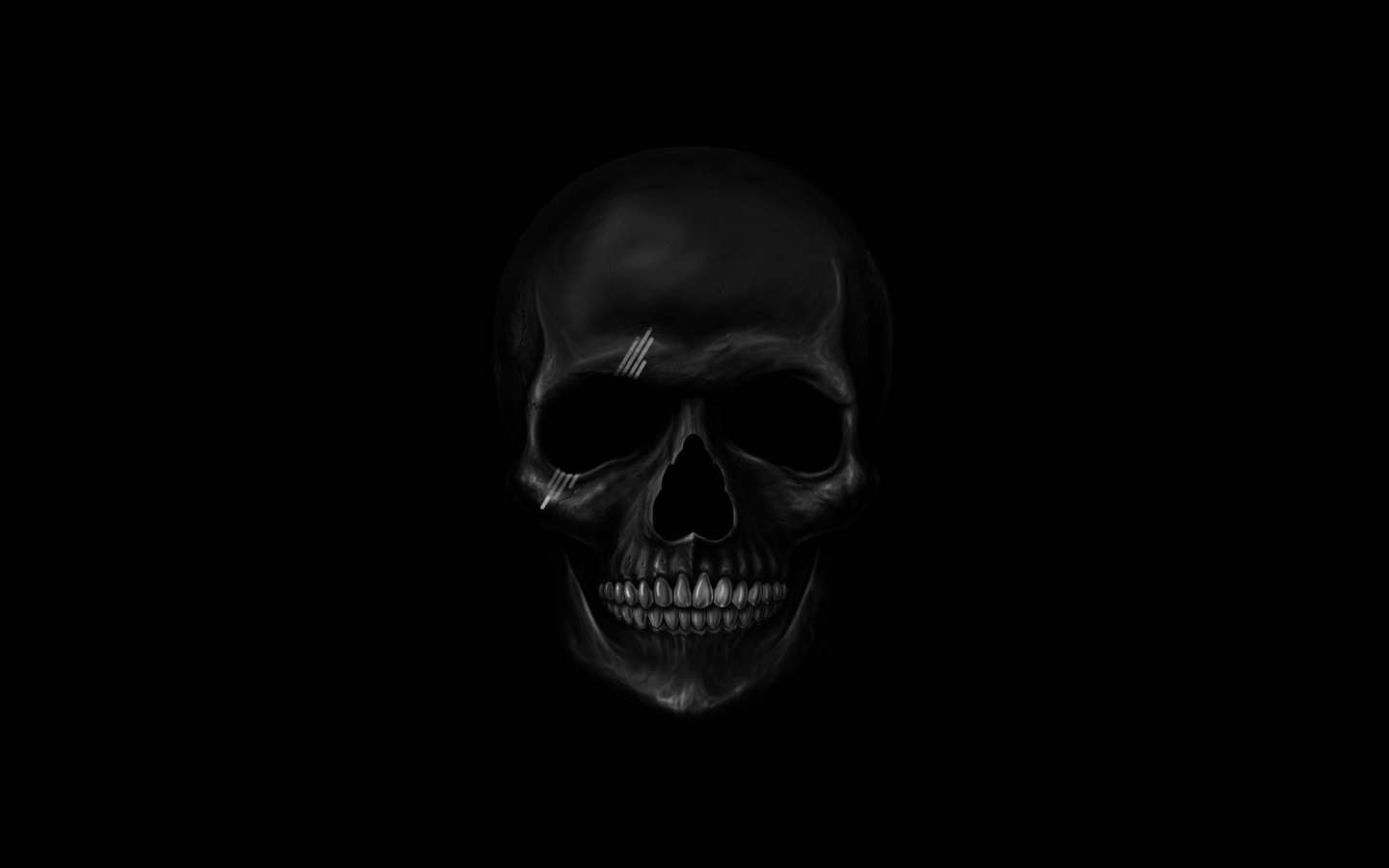 Обои Black Skull 1440x900