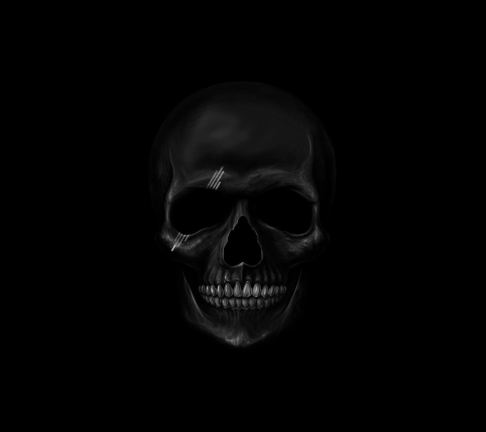 Black Skull wallpaper 960x854