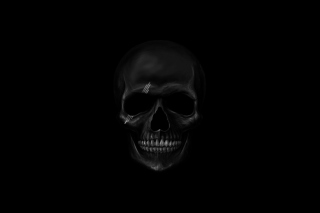 Black Skull Background for Android, iPhone and iPad