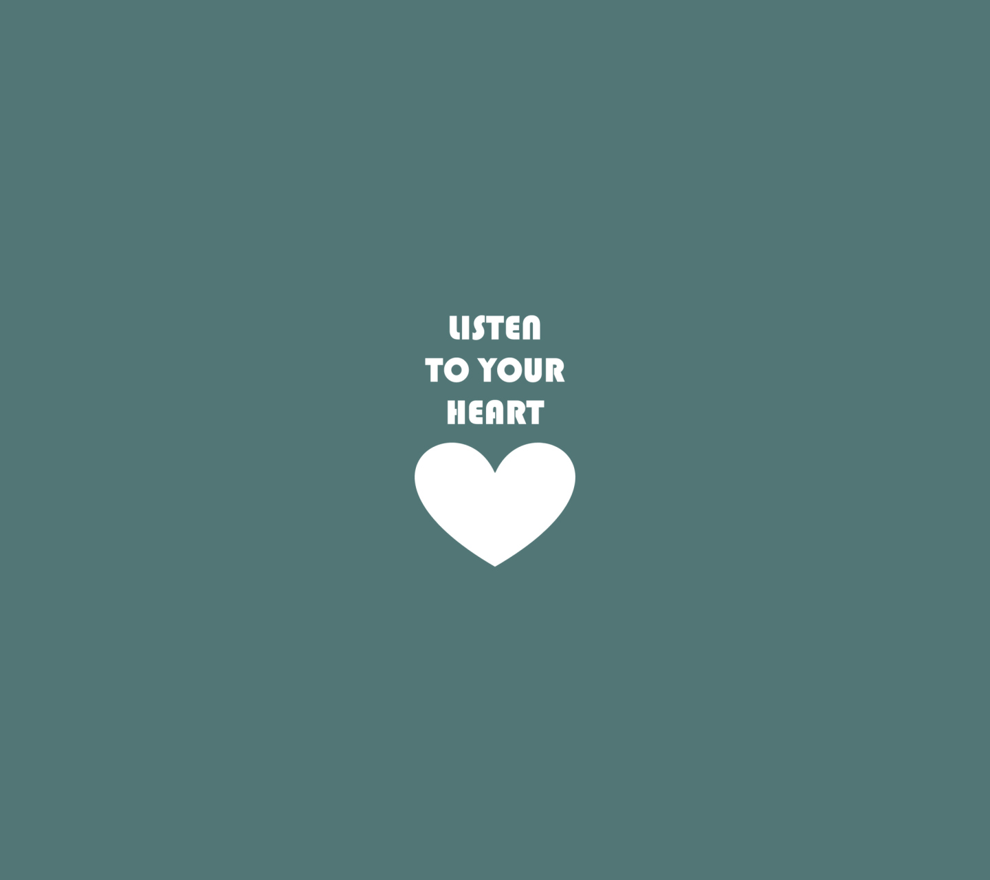 Fondo de pantalla Listen To Your Heart 1440x1280