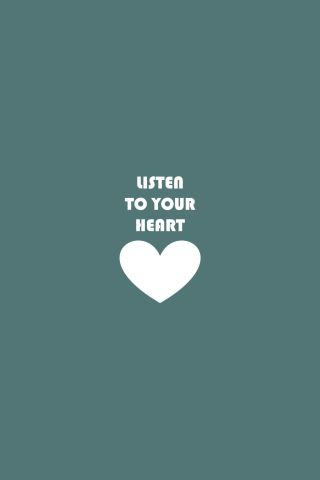 Listen To Your Heart wallpaper 320x480