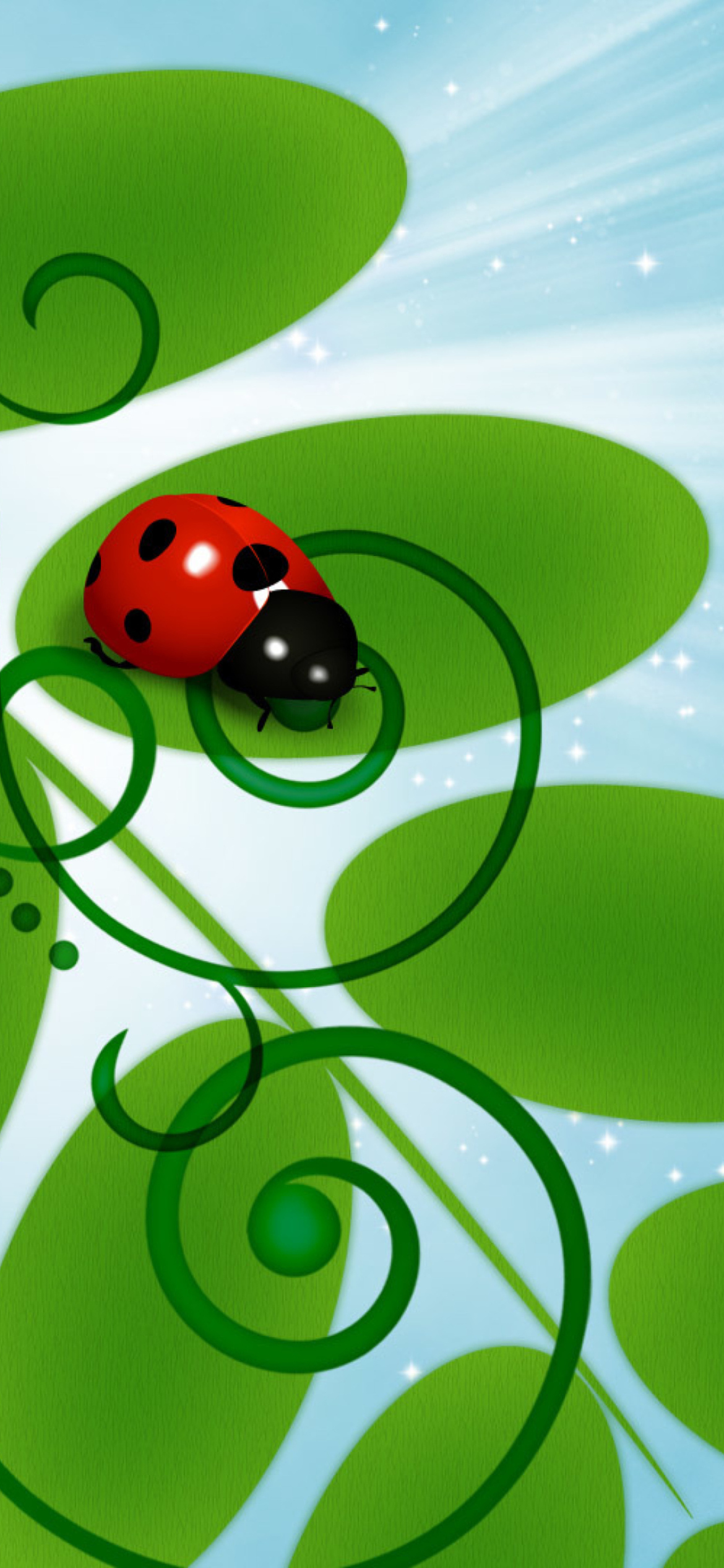 3D Ladybug Wallpaper for iPhone XR