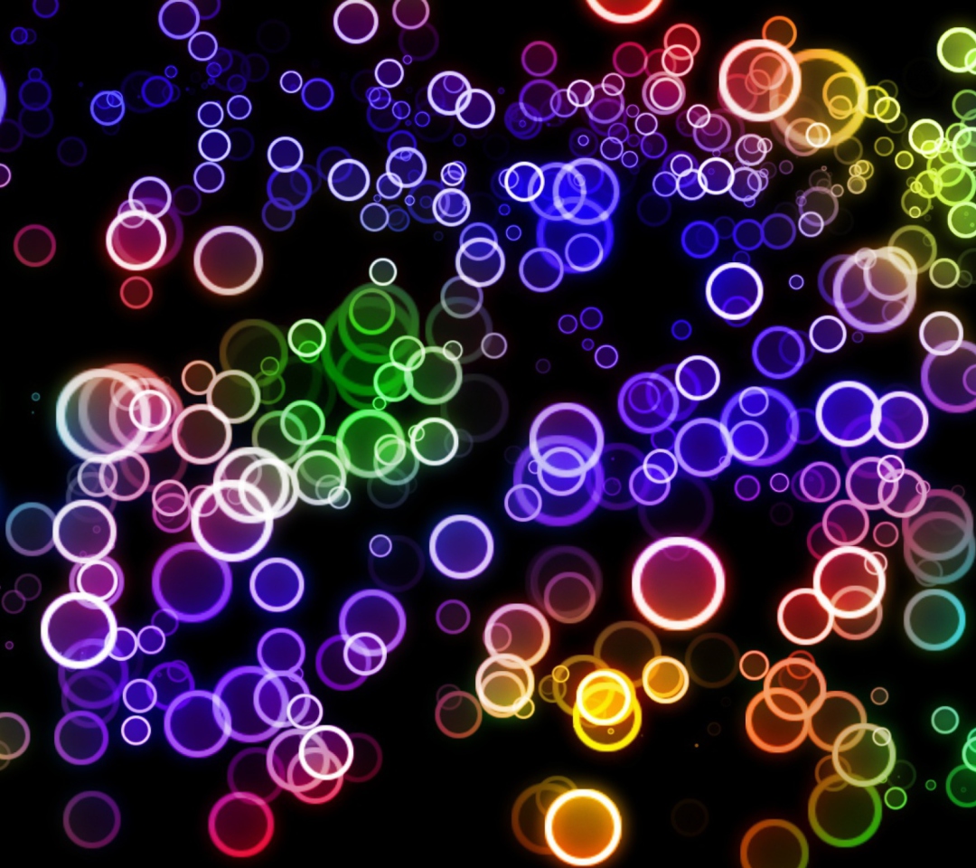 Das Colorful Circles Wallpaper 1080x960