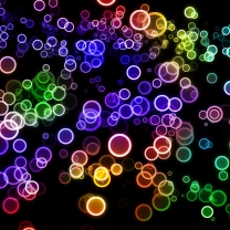 Das Colorful Circles Wallpaper 208x208