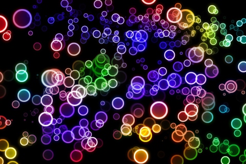 Fondo de pantalla Colorful Circles 480x320