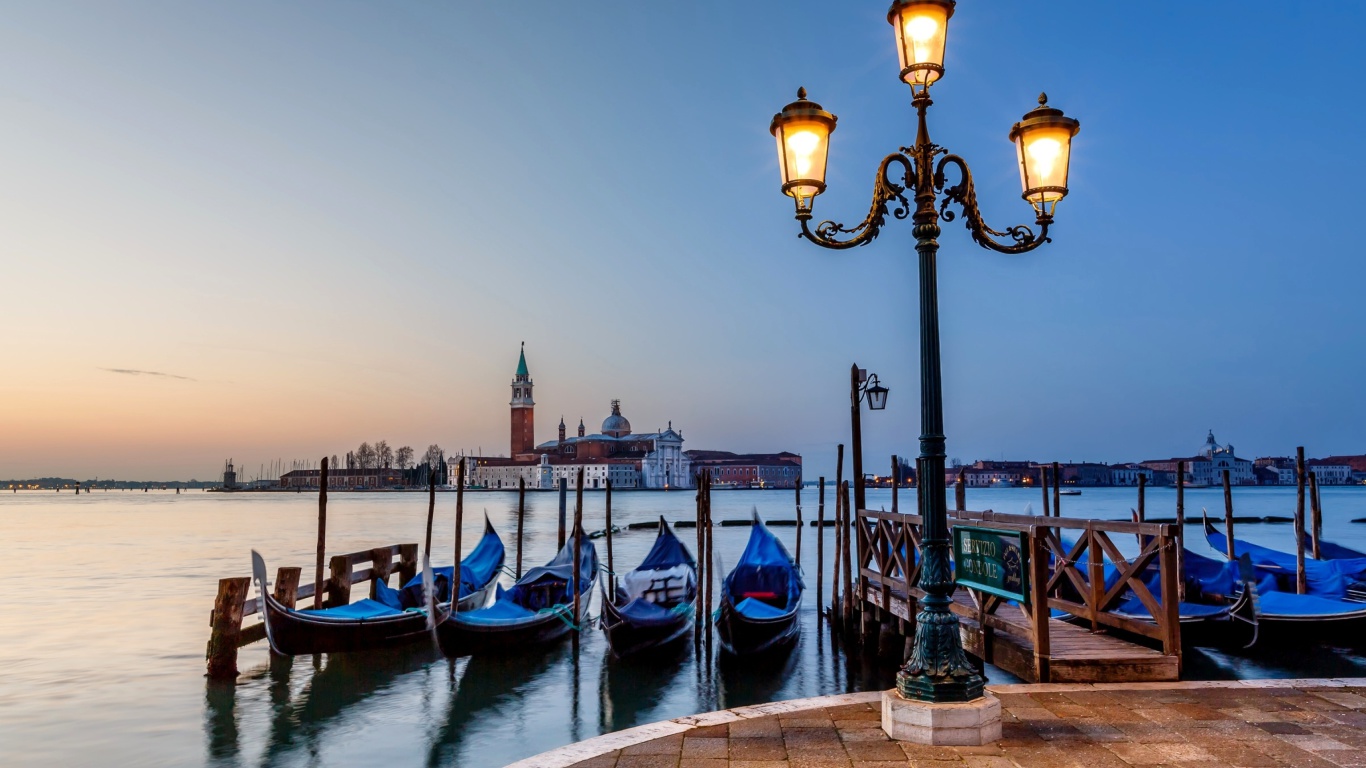 Das San Giorgio Maggiore, Island of Venice Wallpaper 1366x768